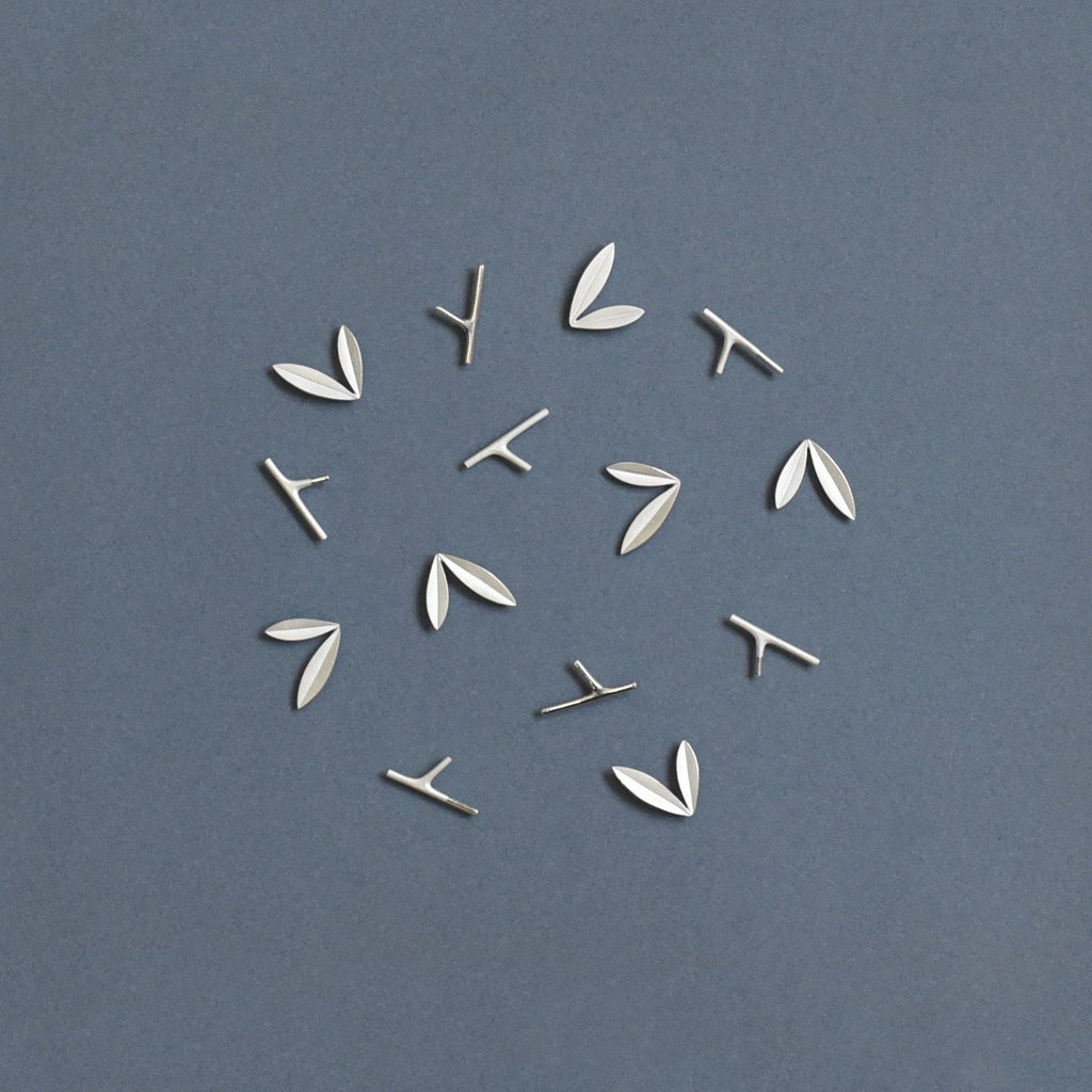 【Stud Earring】 Leaf / Seven (single) - YURI MIYATA ONLINE STORE