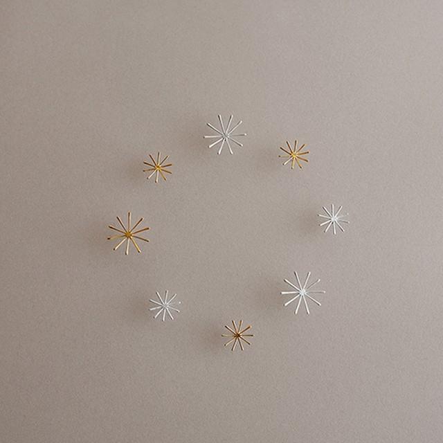 【Stud・Clip-on Earring】Leaf / Line L (single) - YURI MIYATA ONLINE STORE