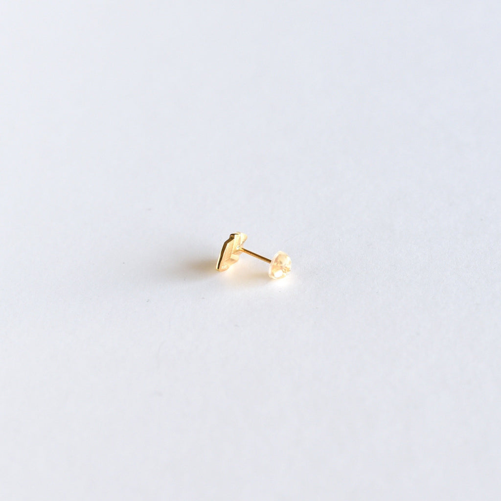 【Stud・Clip-on Earring】Leaf / Stripe - YURI MIYATA ONLINE STORE
