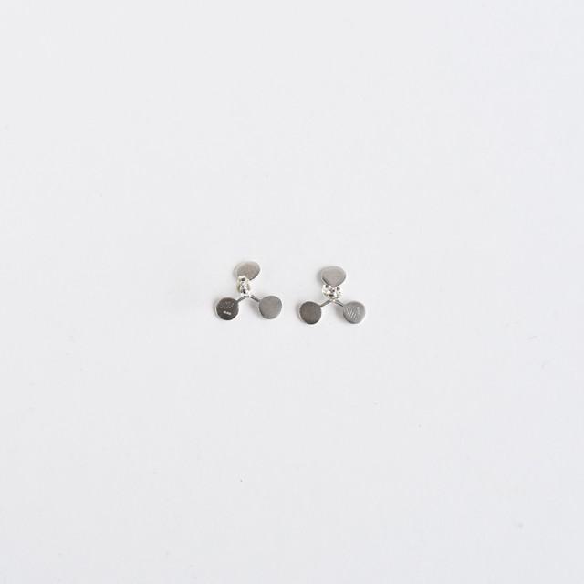 【Stud・Clip-on Earring】Leaf / Circle S (single) - YURI MIYATA ONLINE STORE